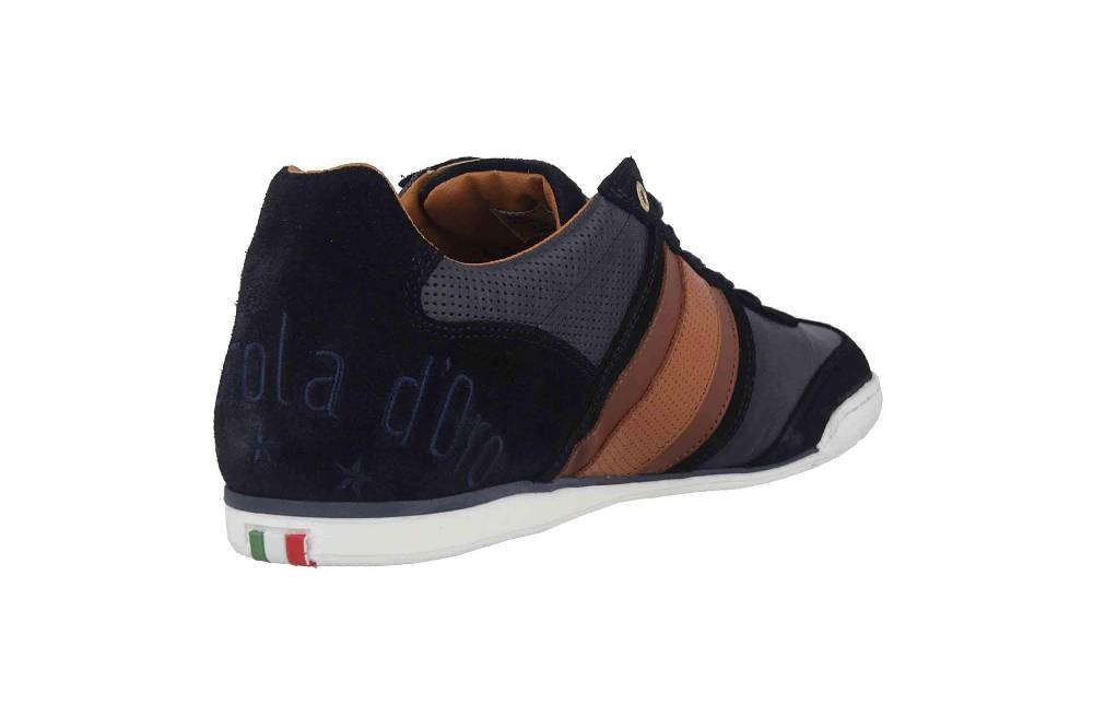 Pantofola d'Oro Imola Scudo Uomo Low Sneaker in Übergrößen Blau 10193040.29Y/10193084.29Y große Herrenschuhe Schlussverkauf