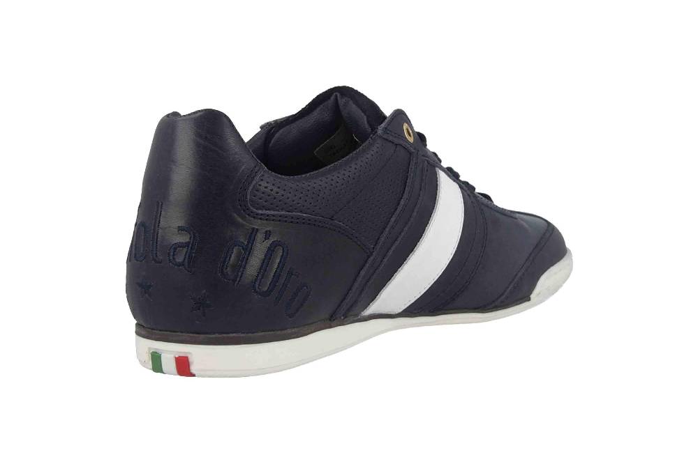 Pantofola d'Oro Imola Romagna Uomo Low Sneaker in Übergrößen Blau 10193037.29Y/10193082.29Y große Herrenschuhe Günstiger Verkauf