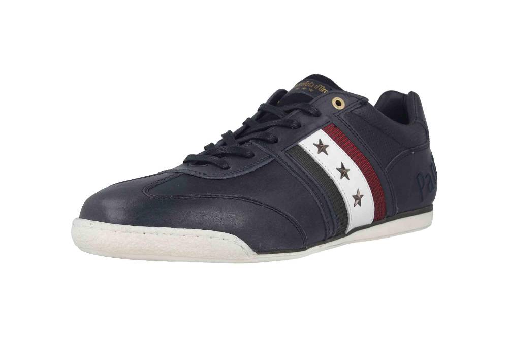 Pantofola d'Oro Imola Romagna Uomo Low Sneaker in Übergrößen Blau 10193037.29Y/10193082.29Y große Herrenschuhe Günstiger Verkauf