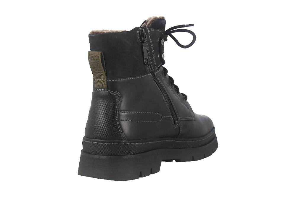 Fretz Men Zoran Boots in Übergrößen Schwarz 2413.8471-51 große Herrenschuhe Saisonschlussverkauf