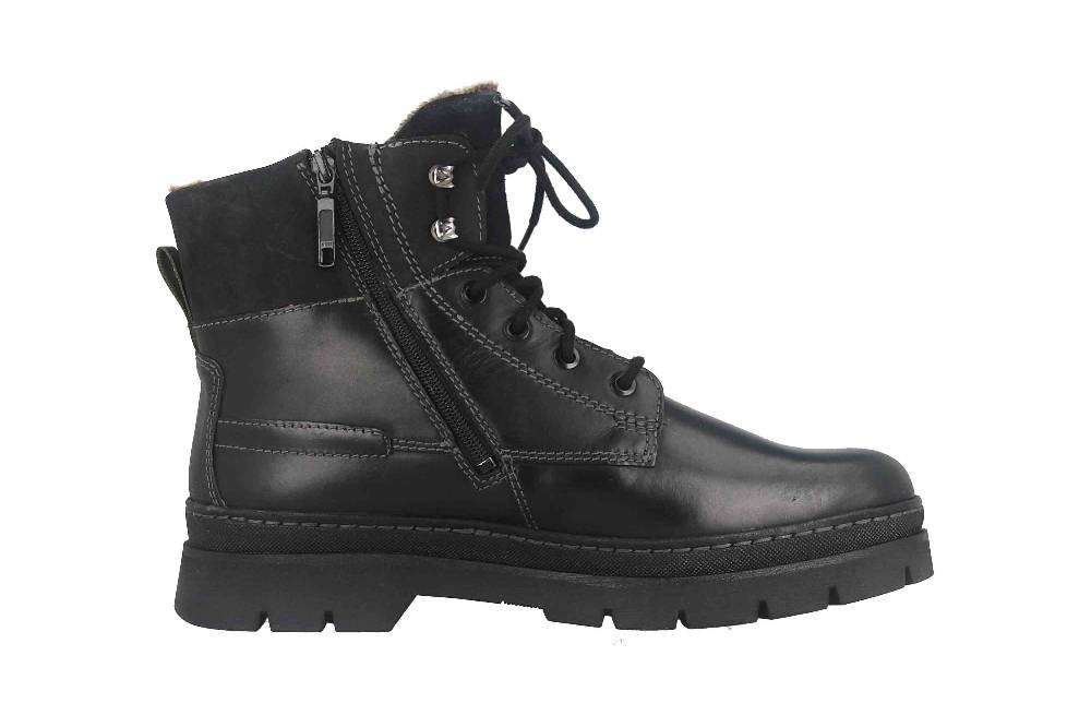 Fretz Men Zoran Boots in Übergrößen Schwarz 2413.8471-51 große Herrenschuhe Saisonschlussverkauf