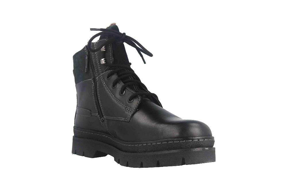 Fretz Men Zoran Boots in Übergrößen Schwarz 2413.8471-51 große Herrenschuhe Saisonschlussverkauf
