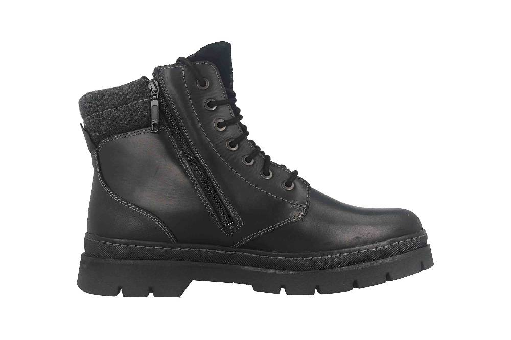 Fretz Men Zoran Boots in Übergrößen Schwarz 2410.8438-51 große Herrenschuhe Black Friday