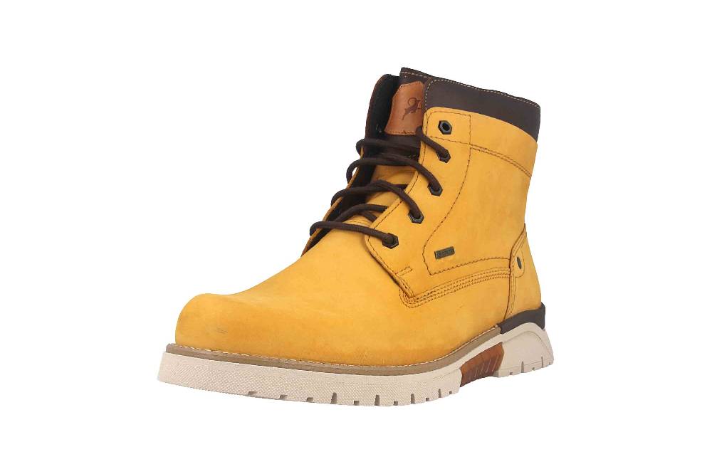 Fretz Men Cooper Boots in Übergrößen Gelb 1326.1416-45 große Herrenschuhe Cyber Monday