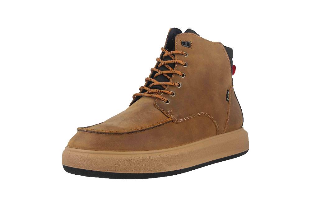Fretz Men Sem Boots in Übergrößen Braun 4412.2418-20 große Herrenschuhe Osterangebot