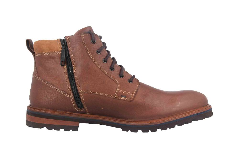 Fretz Men Milano Boots in Übergrößen Braun 6330.9712-12 große Herrenschuhe Jubiläumsangebot