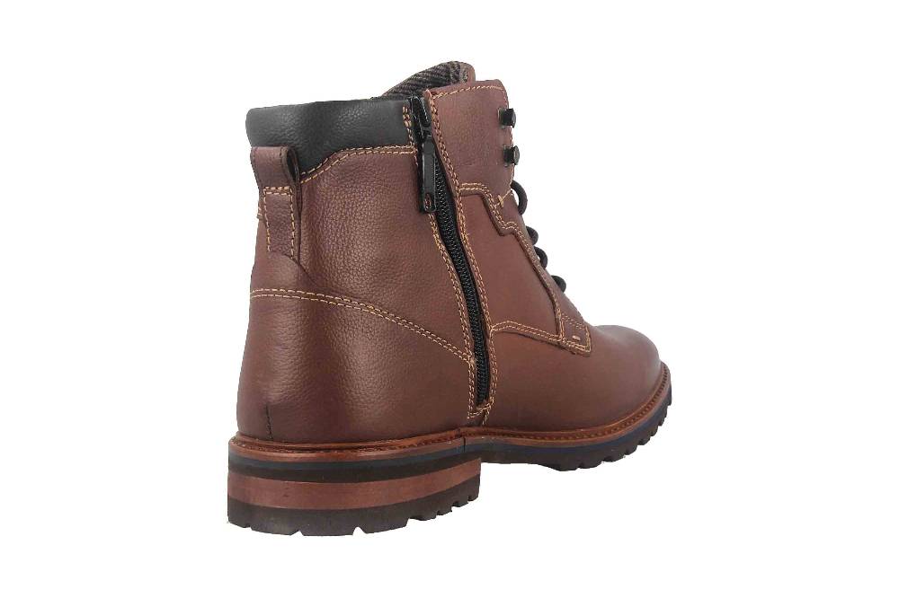 Fretz Men Milano Boots in Übergrößen Braun 6331.9712-12 große Herrenschuhe Lagerräumung