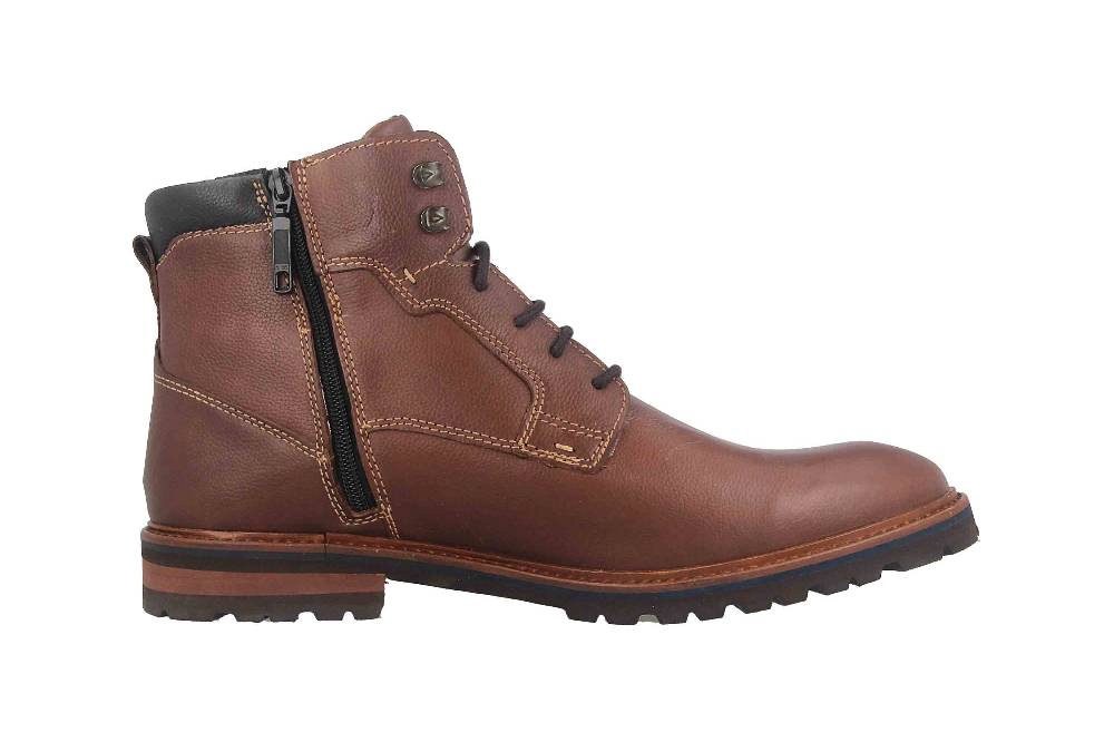 Fretz Men Milano Boots in Übergrößen Braun 6331.9712-12 große Herrenschuhe Lagerräumung