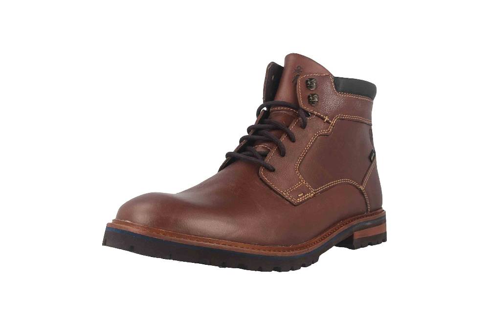 Fretz Men Milano Boots in Übergrößen Braun 6331.9712-12 große Herrenschuhe Lagerräumung