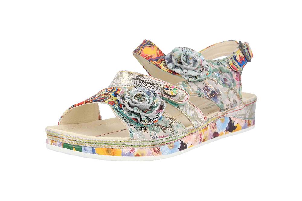 Laura Vita Sandalen in Übergrößen Mehrfarbig BRCUELO 06 Vert große Damenschuhe Bestseller