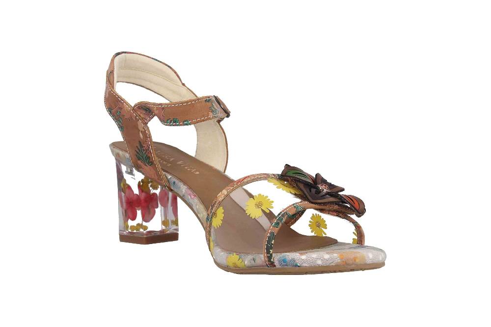 Laura Vita Sandaletten in Übergrößen Mehrfarbig LUCIAO 08 Beige große Damenschuhe Riesige Ersparnisse