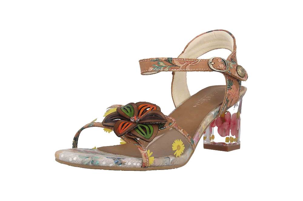 Laura Vita Sandaletten in Übergrößen Mehrfarbig LUCIAO 08 Beige große Damenschuhe Riesige Ersparnisse