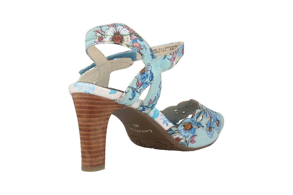 Laura Vita Sandaletten in Übergrößen Mehrfarbig ALBANE 51 Bleu große Damenschuhe Super Sparpreis