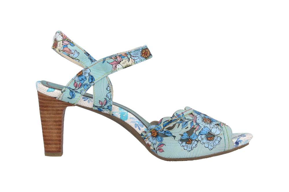 Laura Vita Sandaletten in Übergrößen Mehrfarbig ALBANE 51 Bleu große Damenschuhe Super Sparpreis