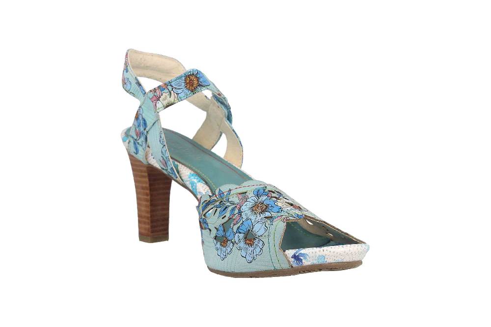 Laura Vita Sandaletten in Übergrößen Mehrfarbig ALBANE 51 Bleu große Damenschuhe Super Sparpreis