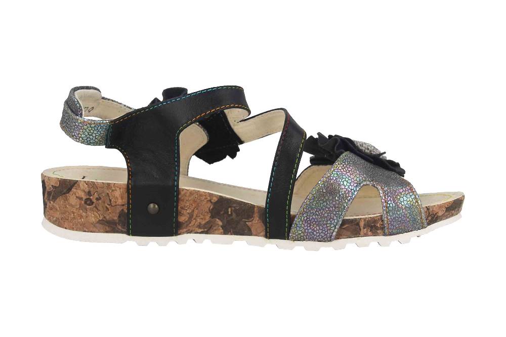 Laura Vita Sandalen in Übergrößen Mehrfarbig BRCYANO 68 Noir große Damenschuhe Kostenlose Rückgabe