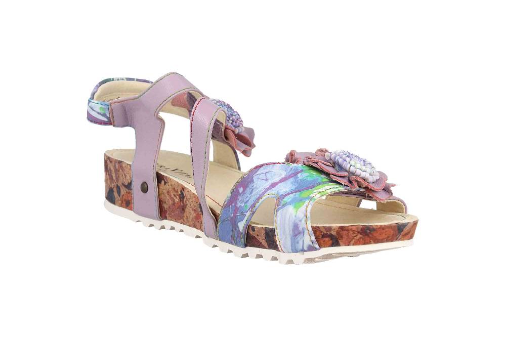 Laura Vita Sandalen in Übergrößen Mehrfarbig BRCYANO 68 Lilas große Damenschuhe Letzte 3 Tage