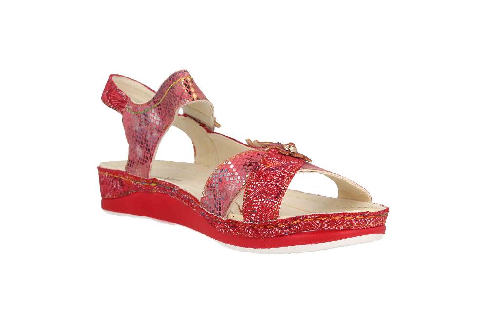 Laura Vita Sandalen in Übergrößen Mehrfarbig BRCUELO 81 Cerise große Damenschuhe Letzter Tag