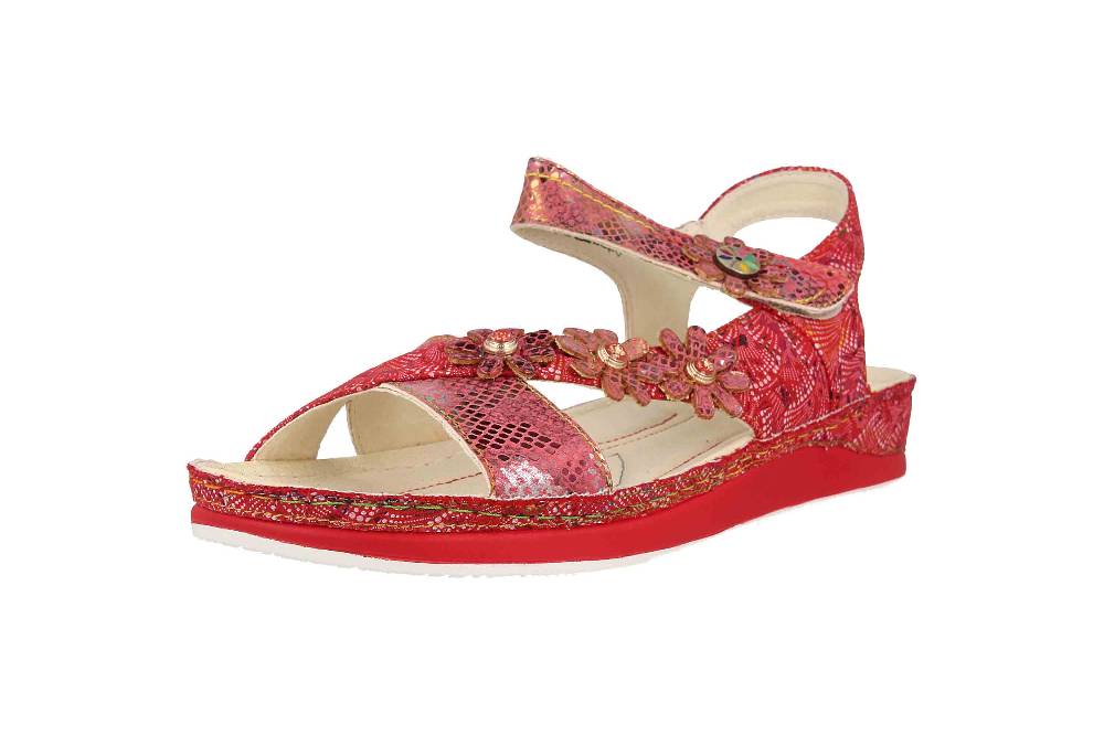Laura Vita Sandalen in Übergrößen Mehrfarbig BRCUELO 81 Cerise große Damenschuhe Letzter Tag