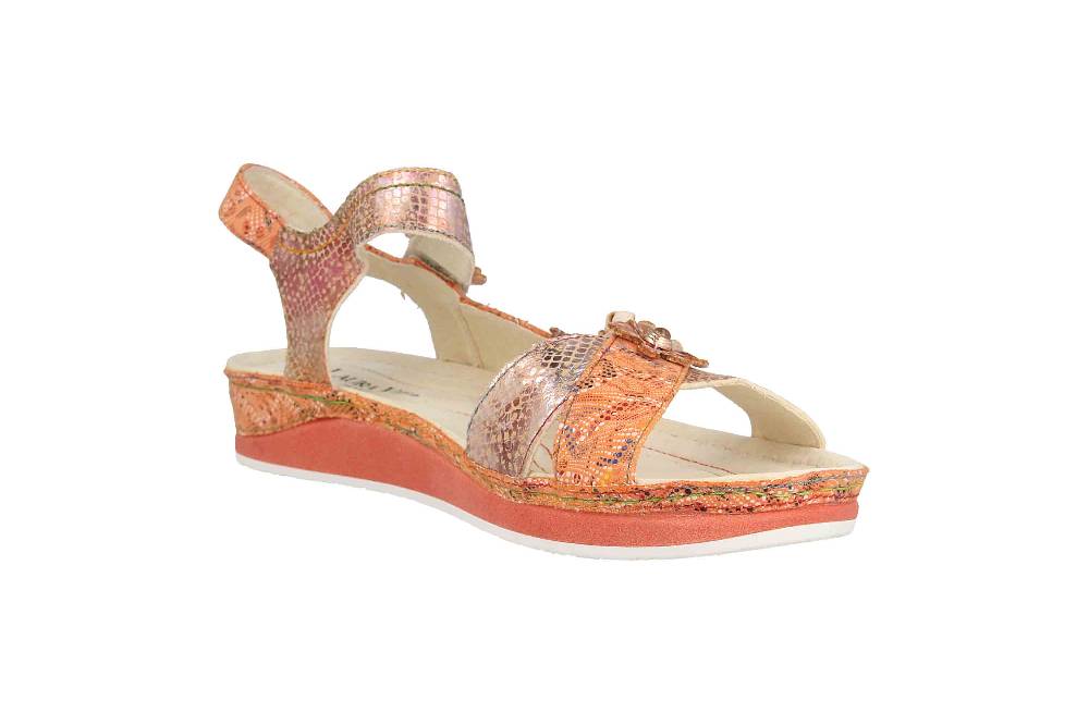 Laura Vita Sandalen in Übergrößen Mehrfarbig BRCUELO 81 Orange große Damenschuhe Zeitbegrenzte Promotion
