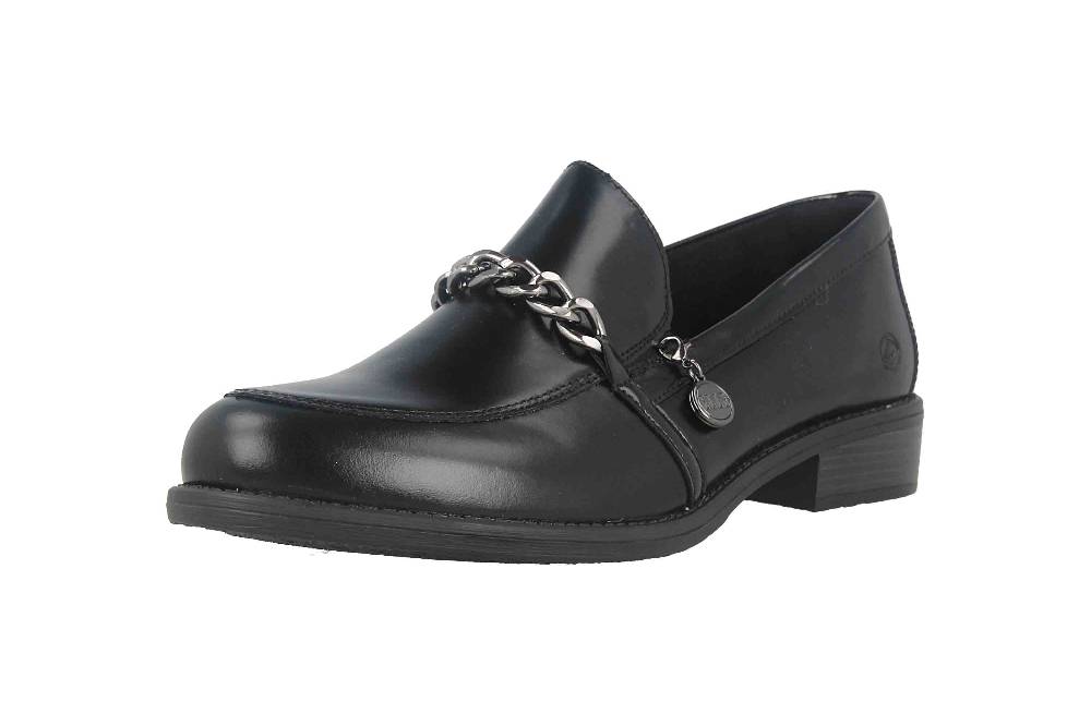 Remonte Slipper in Übergrößen Schwarz D0F03-01 große Damenschuhe Super Rabatt