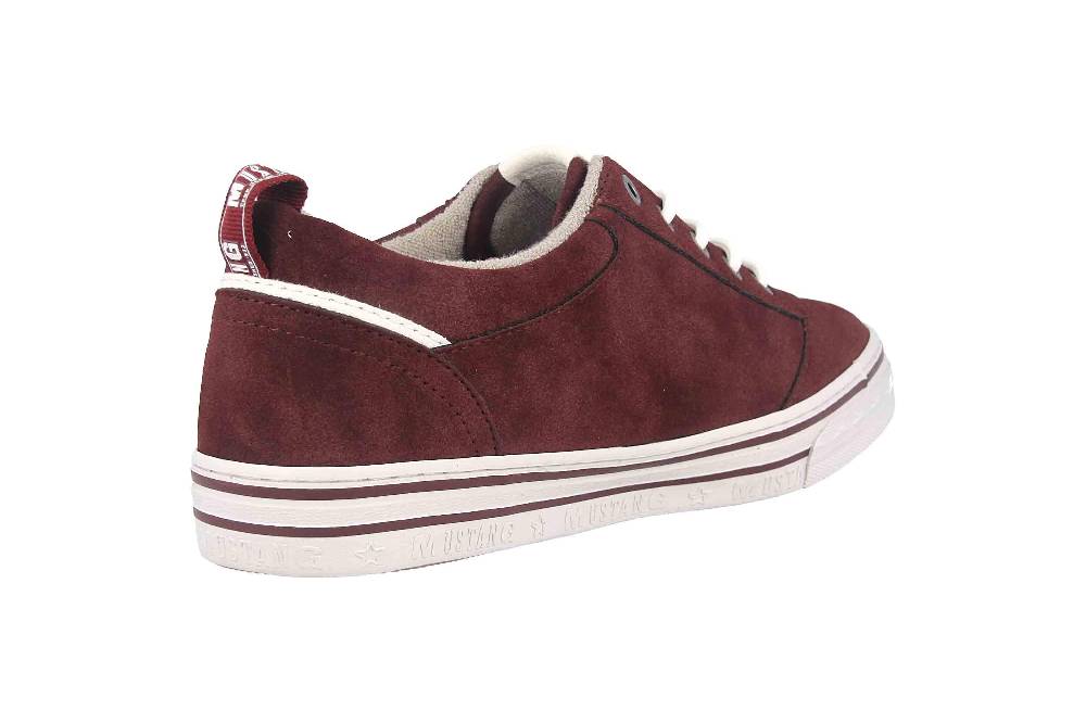 Mustang Shoes Sneaker in Übergrößen Bordeaux 1354-312-55 große Damenschuhe Fabrikladen
