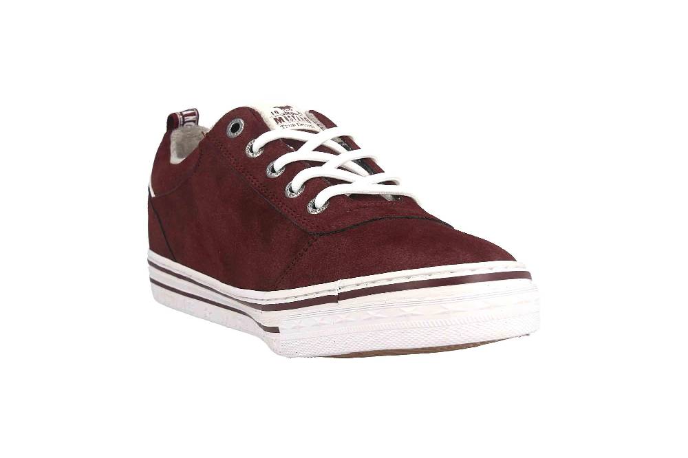 Mustang Shoes Sneaker in Übergrößen Bordeaux 1354-312-55 große Damenschuhe Fabrikladen