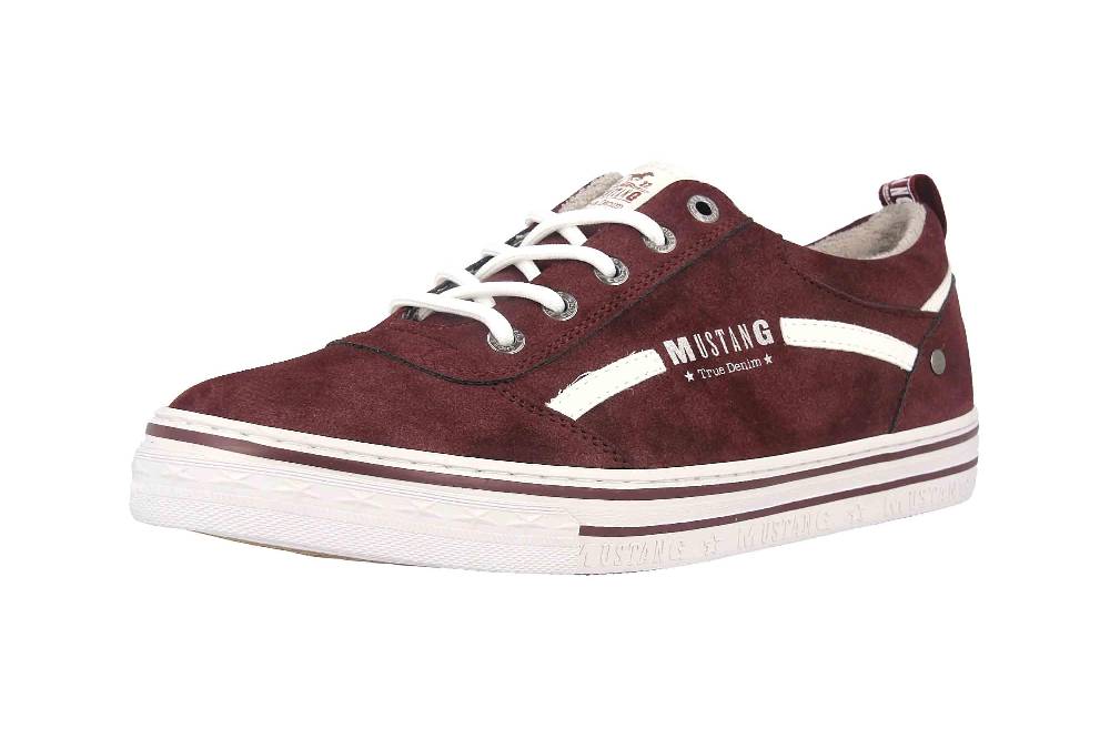 Mustang Shoes Sneaker in Übergrößen Bordeaux 1354-312-55 große Damenschuhe Fabrikladen