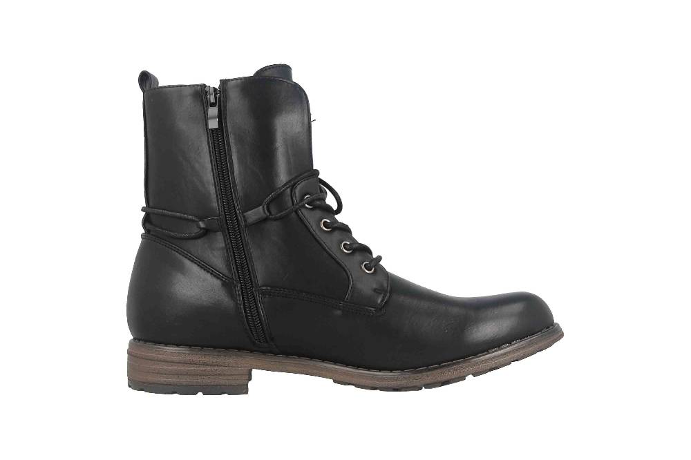 Fitters Footwear Vera Stiefeletten in Übergrößen Schwarz 2.252323 Black große Damenschuhe 2025