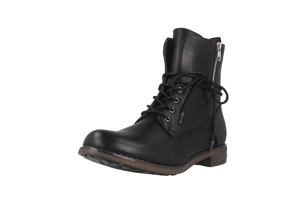 Fitters Footwear Vera Stiefeletten in Übergrößen Schwarz 2.252323 Black große Damenschuhe 2025