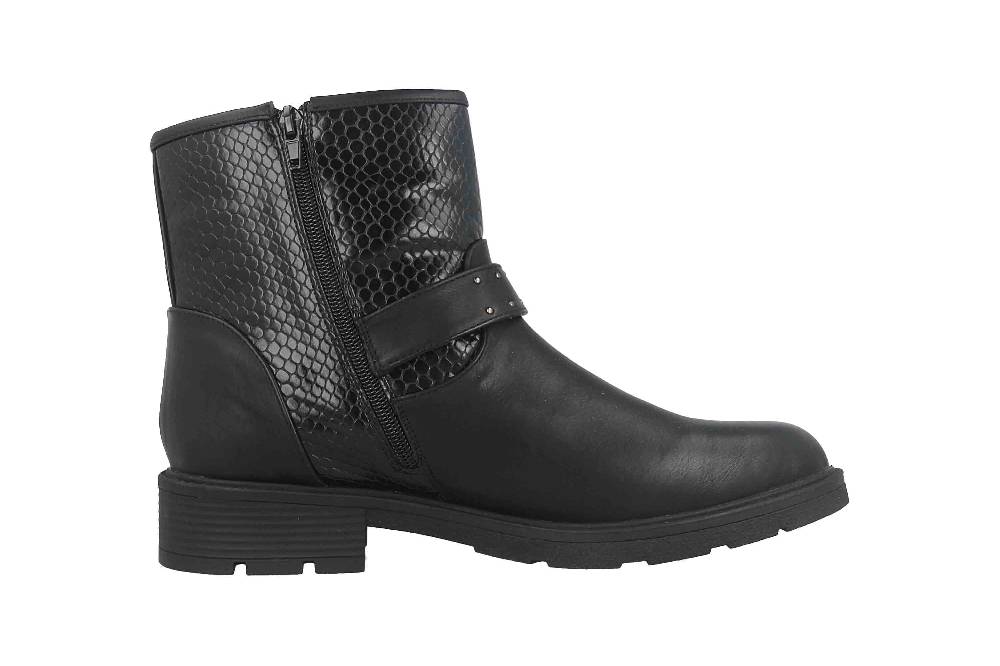 Fitters Footwear Lexi Stiefeletten in Übergrößen Schwarz 2.237232 Black große Damenschuhe Online