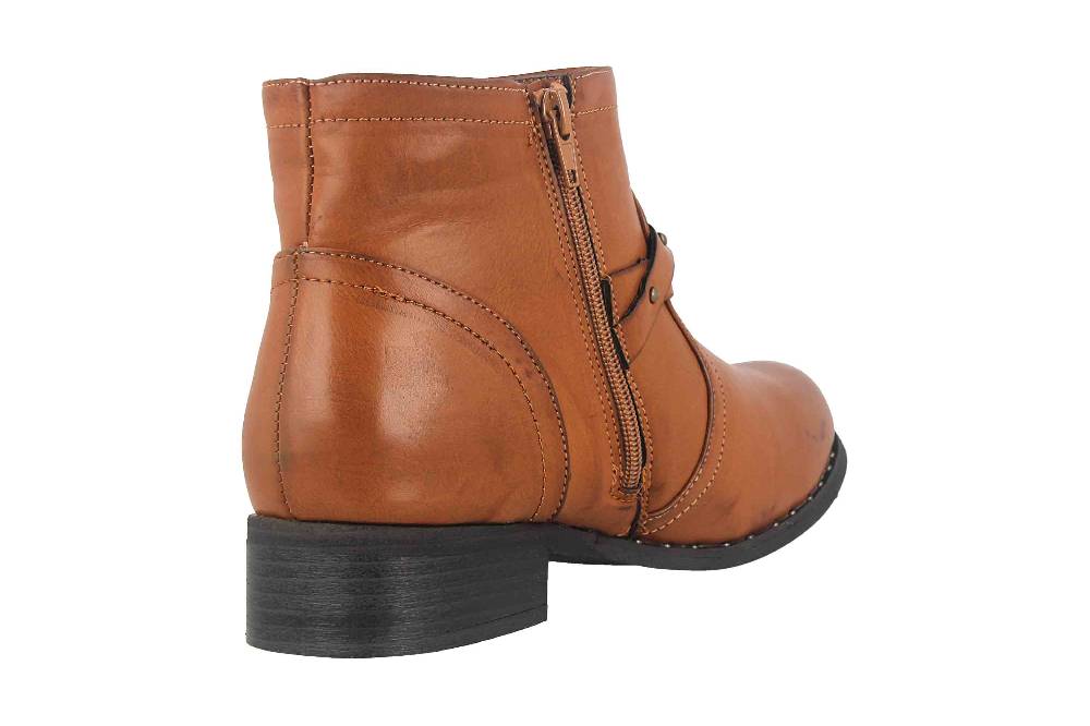 Fitters Footwear Shannon Stiefeletten in Übergrößen Braun 2.239201 Brandy große Damenschuhe Outlet