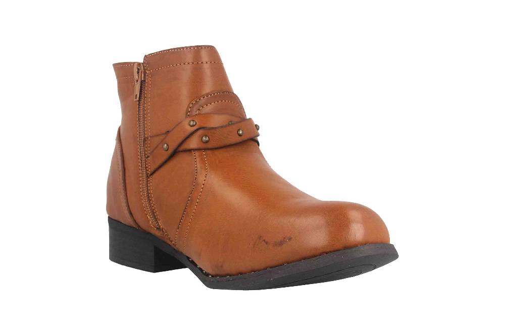 Fitters Footwear Shannon Stiefeletten in Übergrößen Braun 2.239201 Brandy große Damenschuhe Outlet