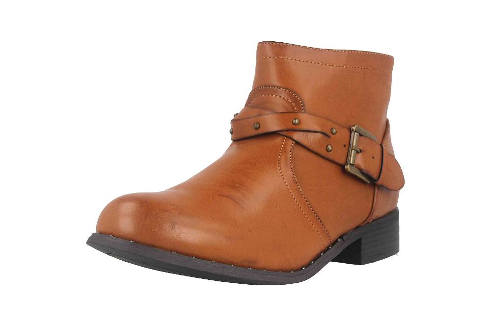 Fitters Footwear Shannon Stiefeletten in Übergrößen Braun 2.239201 Brandy große Damenschuhe Outlet