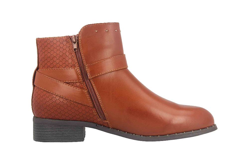 Fitters Footwear Alma Stiefeletten in Übergrößen Braun 2.239210 Brandy große Damenschuhe Auslauf