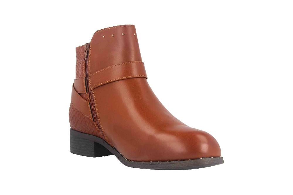 Fitters Footwear Alma Stiefeletten in Übergrößen Braun 2.239210 Brandy große Damenschuhe Auslauf