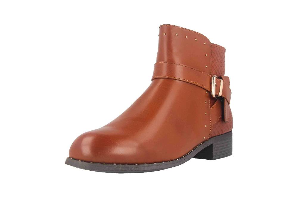 Fitters Footwear Alma Stiefeletten in Übergrößen Braun 2.239210 Brandy große Damenschuhe Auslauf