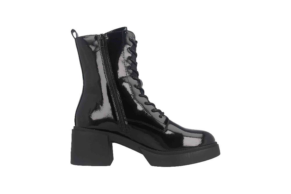 Fitters Footwear Tiana Stiefeletten in Übergrößen Schwarz 2TT0300201 Black Patent große Damenschuhe im Angebot