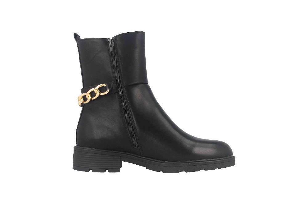 Fitters Footwear Rabea Stiefeletten in Übergrößen Schwarz 2AA0381301 Black große Damenschuhe Schlussverkauf
