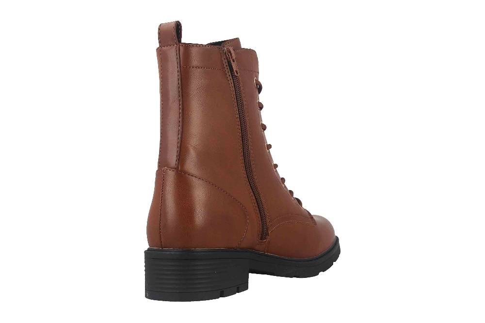 Fitters Footwear Angela Stiefeletten in Übergrößen Braun 2AA0380202 Cognac große Damenschuhe Günstiger Verkauf