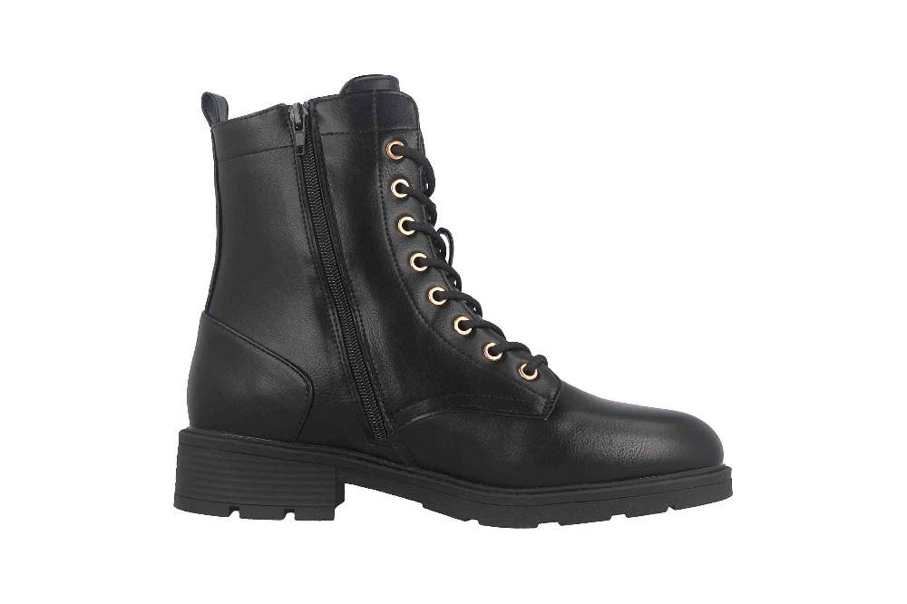 Fitters Footwear Angela Stiefeletten in Übergrößen Schwarz 2AA0380202 Black große Damenschuhe Fabrikverkauf