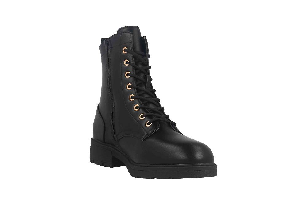 Fitters Footwear Angela Stiefeletten in Übergrößen Schwarz 2AA0380202 Black große Damenschuhe Fabrikverkauf