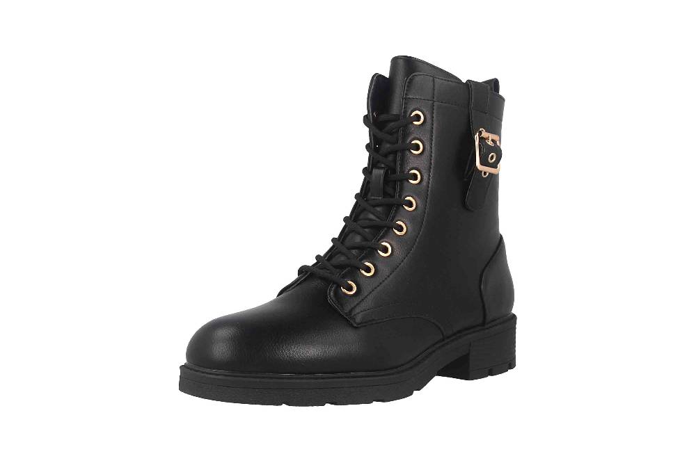 Fitters Footwear Angela Stiefeletten in Übergrößen Schwarz 2AA0380202 Black große Damenschuhe Fabrikverkauf