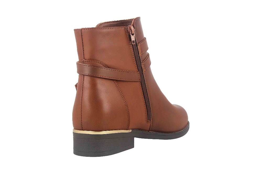 Fitters Footwear Sina Stiefeletten in Übergrößen Braun 2AA0211306 Cognac große Damenschuhe Blitzverkäufe