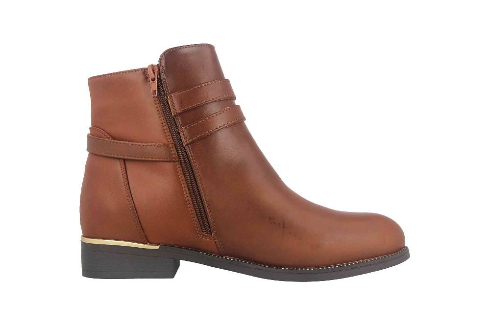 Fitters Footwear Sina Stiefeletten in Übergrößen Braun 2AA0211306 Cognac große Damenschuhe Blitzverkäufe