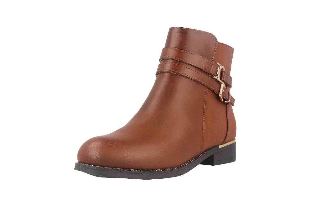 Fitters Footwear Sina Stiefeletten in Übergrößen Braun 2AA0211306 Cognac große Damenschuhe Blitzverkäufe