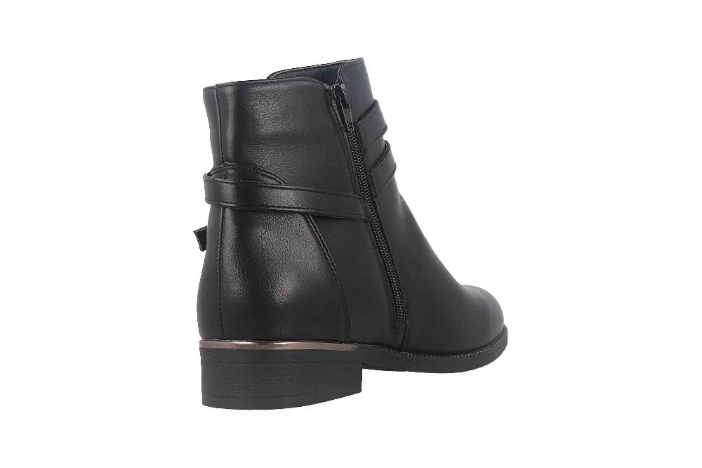 Fitters Footwear Sina Stiefeletten in Übergrößen Schwarz 2AA0211306 Black große Damenschuhe Kostenloser Versand