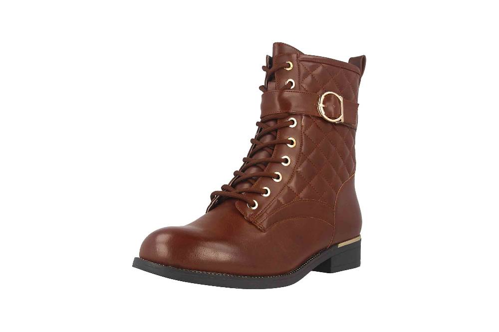 Fitters Footwear Kata Stiefeletten in Übergrößen Braun 2AA0210203 Cognac große Damenschuhe Limitierter Zeitrabatt