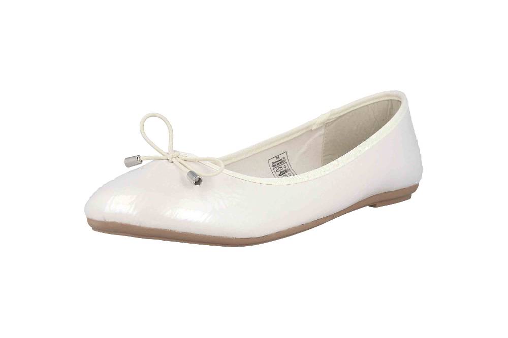 Fitters Footwear Mila Ballerinas in Übergrößen Weiß 2.514362 Off White große Damenschuhe Fabrikpreis