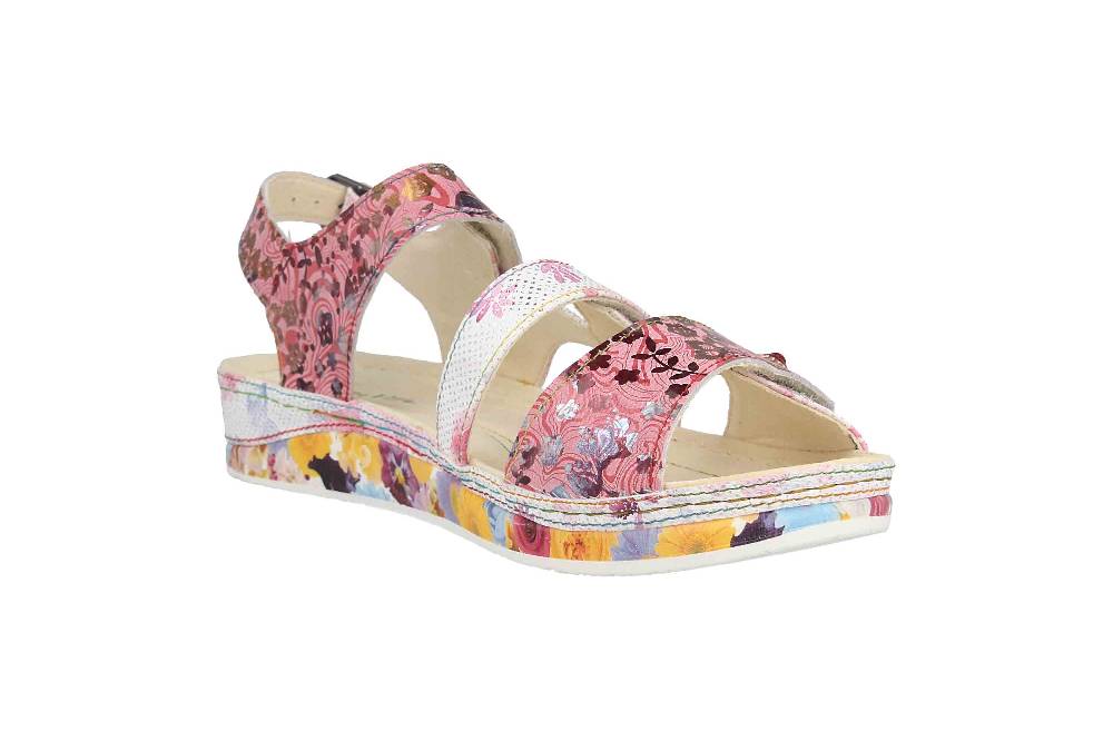 Laura Vita Sandalen in Übergrößen Mehrfarbig BRCUELO 06 Cerise große Damenschuhe Günstig kaufen